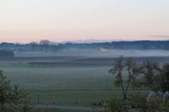 der Blick nach Osten am Morgen